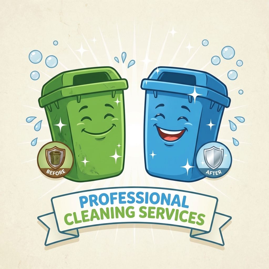 Bin Cleaning Before and After